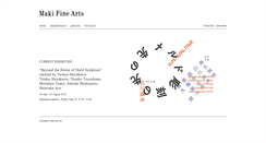 Desktop Screenshot of makifinearts.com